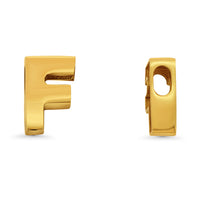 Load image into Gallery viewer, 14k Yellow Gold Uppercase Slider Letter Pendant
