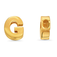Load image into Gallery viewer, 14k Yellow Gold Uppercase Slider Letter Pendant
