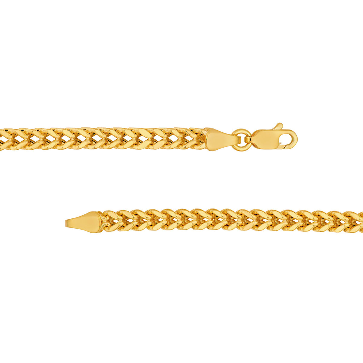 14kYellow Gold 4mm Franco Chain Necklace
