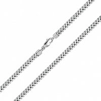 Load image into Gallery viewer, Hollow 925 Sterling Silver 2.5mm Square Franco Chain Necklace with Lobster Lock

