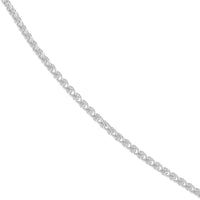 Load image into Gallery viewer, 14K Yellow Gold or White Gold 0.85mm Wheat Chain Necklace with Lobster Lock
