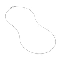 Load image into Gallery viewer, 14K Yellow Gold or White Gold 0.85mm Wheat Chain Necklace with Lobster Lock
