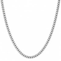 Load image into Gallery viewer, Hollow 925 Sterling Silver 2.5mm Square Franco Chain Necklace with Lobster Lock
