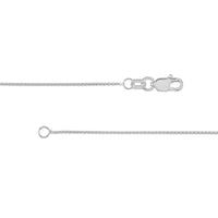 Load image into Gallery viewer, 14K Yellow Gold or White Gold 0.85mm Wheat Chain Necklace with Lobster Lock
