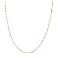 Load image into Gallery viewer, 14K Yellow Gold, White Gold or Rose Gold 1.95mm Paperclip Chain Necklace with Lobster Lock - Diamond-Cut
