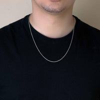 Load image into Gallery viewer, 925 Sterling Silver 3mm Franco Chain Necklace
