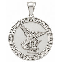 Load image into Gallery viewer, 925 Sterling Silver Michael Medallion Pendant
