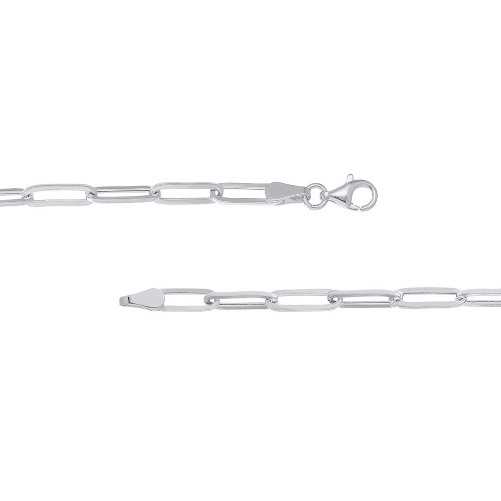 925 Sterling Silver Paperclip Link Chain