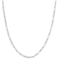 Load image into Gallery viewer, 925 Sterling Silver Paperclip Link Chain
