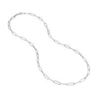 Load image into Gallery viewer, 925 Sterling Silver Paperclip Link Chain
