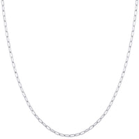 Load image into Gallery viewer, 925 Sterling Silver Round Paperclip Link Chain
