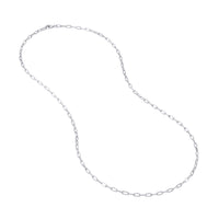 Load image into Gallery viewer, 925 Sterling Silver Round Paperclip Link Chain
