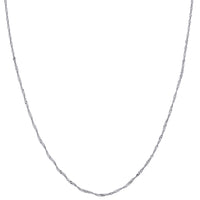 Load image into Gallery viewer, 925 Sterling Silver Singapore Chain Necklace
