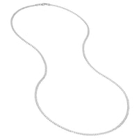 Load image into Gallery viewer, Solid 925 Sterling Silver 3.5mm Concave Curb Link Cuban Chain Necklace with Lobster Lock
