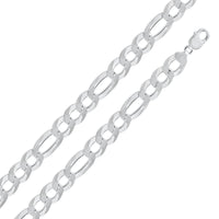 Load image into Gallery viewer, 925 Sterling Silver 14mm Figaro Chain Bracelet
