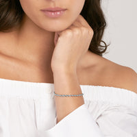 Load image into Gallery viewer, 925 Sterling Silver 2.5mm Rope Chain Bracelet 
