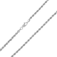 Load image into Gallery viewer, 925 Sterling Silver 2mm Diamond Cut Rope Chain
