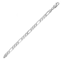 Load image into Gallery viewer, 925 Sterling Silver 5.5mm Figaro Chain Bracelet
