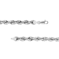 Load image into Gallery viewer, 925 Sterling Silver 5mm Diamond Cut Rope Chain
