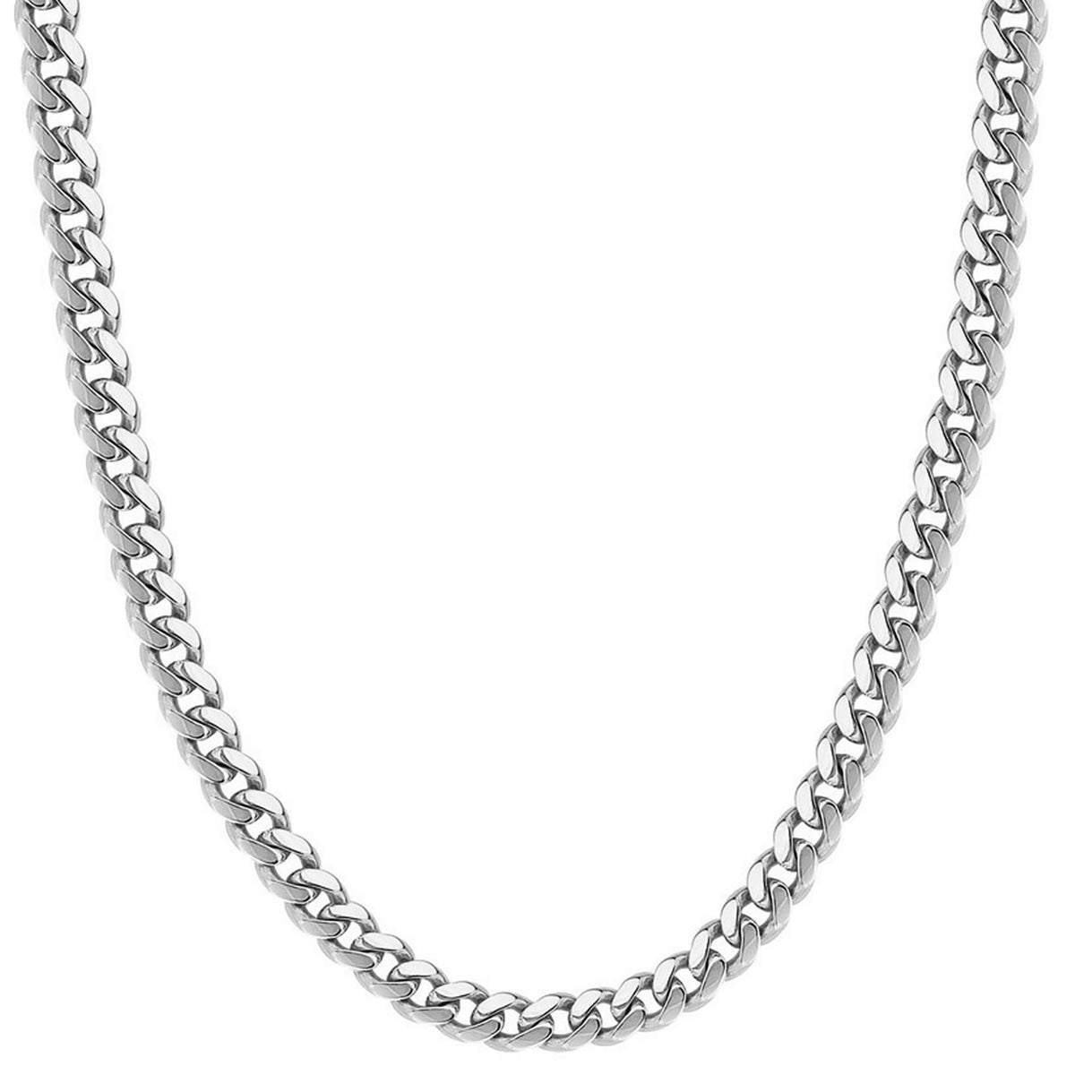 925 Sterling Silver Miami Cuban Chain Necklace