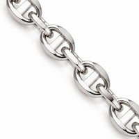 Load image into Gallery viewer, Solid 925 Sterling Silver 6mm Round Mariner Anchor Chain Necklace with Lobster Lock
