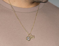 Load image into Gallery viewer, High Polish 14k Yellow Gold 3D Pisces Zodiac Sign Charm Fish Animal Pendant
