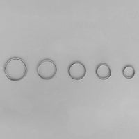 Load image into Gallery viewer, 14k Yellow Gold or White Gold Dainty Endless Huggie Hoops Sleeper Earrings - 5 Sizes
