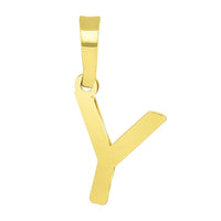 Load image into Gallery viewer, Solid 14k Yellow Gold Dainty Mini Uppercase Initial Charm Block Letter Pendant Necklaces with Curb Cuban Chain
