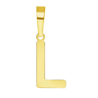 Load image into Gallery viewer, Solid 14k Yellow Gold Dainty Mini Uppercase Initial Charm Block Letter Pendant Necklace with Figaro Link Chain
