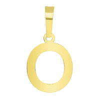 Load image into Gallery viewer, Solid 14k Yellow Gold Dainty Mini Uppercase Initial Charm Block Letter Pendant Necklace with Figaro Link Chain
