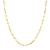 Load image into Gallery viewer, Solid 14K Gold 3.95mm Designer Long Link Chain Necklace
