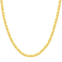 Load image into Gallery viewer, Solid 14K Gold 4.5mm Mariner Chain Necklace with Lobster Lock
