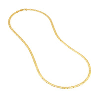 Load image into Gallery viewer, Solid 14K Gold 4.5mm Mariner Chain Necklace with Lobster Lock
