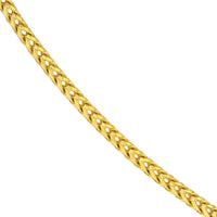 Load image into Gallery viewer, Semi-Solid 14k Yellow Gold 2.5mm Franco Chain Necklace with Lobster Lock - Diamond-Cut
