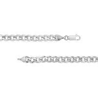 Load image into Gallery viewer, Solid 14K Yellow Gold or White Gold 4.5mm Curb Cuban Concave Chain Necklace with Lobster Lock
