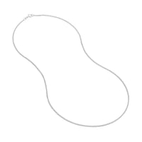 Load image into Gallery viewer, 14k Gold 1.5mm Square Wheat Chain Necklace with Spring Ring - Yellow Gold or White Gold
