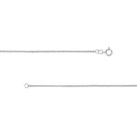 Load image into Gallery viewer, 14k Gold 1.5mm Square Wheat Chain Necklace with Spring Ring - Yellow Gold or White Gold
