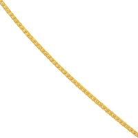 Load image into Gallery viewer, 14k Gold 1.5mm Square Wheat Chain Necklace with Spring Ring - Yellow Gold or White Gold
