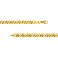 Load image into Gallery viewer, Solid 14K Yellow Gold 6mm Miami Cuban Chain Necklace with Lobster Lock
