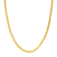 Load image into Gallery viewer, Solid 14K Yellow Gold 5mm Concave Miami Cuban Chain Necklace with Lobster Lock
