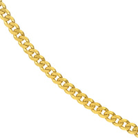 Load image into Gallery viewer, Solid 14K Yellow Gold 5mm Concave Miami Cuban Chain Necklace with Lobster Lock
