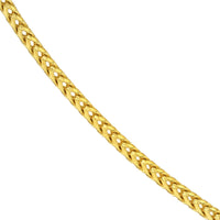 Load image into Gallery viewer, Semi-Solid 14k Yellow Gold 3mm Franco Chain Necklace with Lobster Lock - Diamond-Cut

