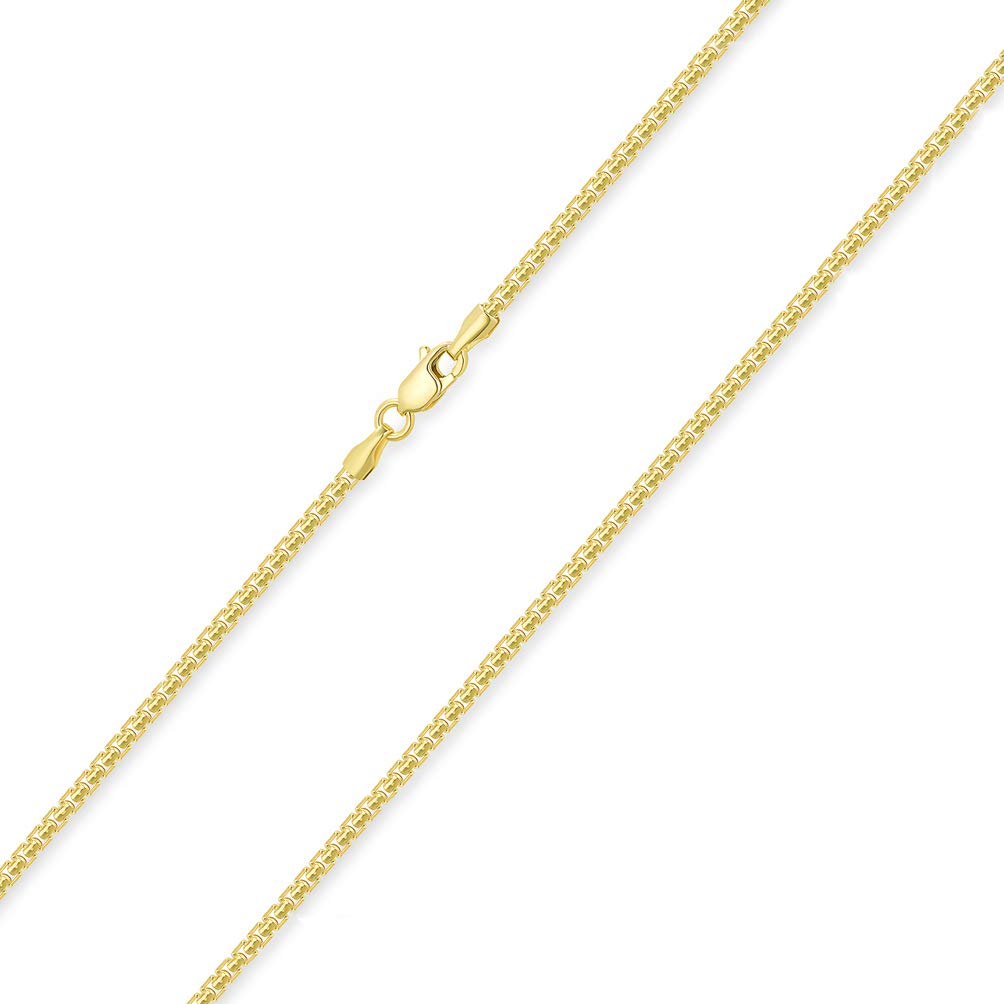 Solid 14k Gold Chain Necklace with Lobster Claw Clasp Jewelry
