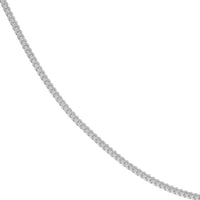 Load image into Gallery viewer, Solid 14k White Gold 2mm Franco Chain Necklace with Lobster Lock - Diamond-Cut
