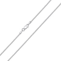 Load image into Gallery viewer, Solid 14k White Gold 1.5mm Franco Chain Necklace with Lobster Lock - Diamond-Cut
