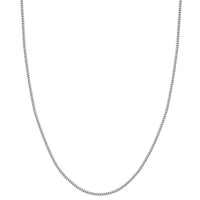 Load image into Gallery viewer, Solid 14k White Gold 2mm Franco Chain Necklace with Lobster Lock - Diamond-Cut
