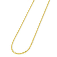 Load image into Gallery viewer, Solid 14k Yellow Gold 1.5mm Franco Chain Necklace with Lobster Lock - Diamond-Cut
