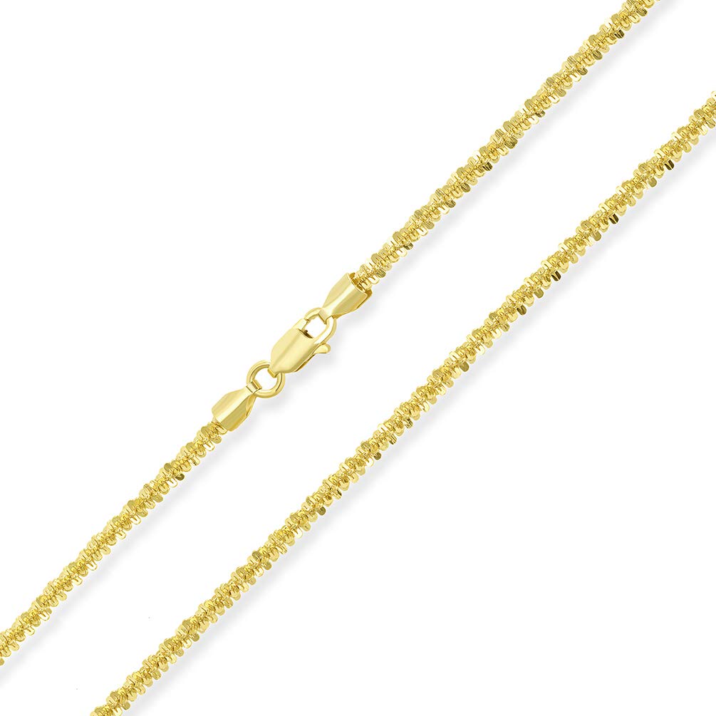 14k Gold Rope Chain, Sailor Lock Clasp Necklace  5mm Straw Mesh Gold  Chain, Reversible 2 in 1 Necklace, Add Charm to Clasp, Gift for Her