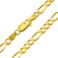 Load image into Gallery viewer, Solid 14k Yellow Gold Long Sword Axe Pendant with Cable, Cuban Curb, or Figaro Chain Necklaces
