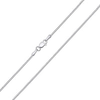 Load image into Gallery viewer, Solid 14k Yellow Gold, White Gold, Rose Gold 1.2mm Square Franco Chain Necklace with Lobster Claw Clasp
